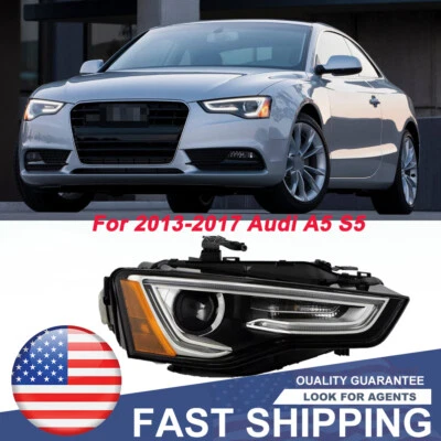 HID/Xenon w/o AFS LED DRL Right Side Headlights Lamps For 2013-2017 Audi A5 S5 - Изображение 1 из 4