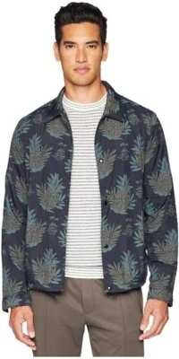 VINCE Tropical Pineapple Print Coach Windbreaker Jacket MR PORTER M NWT $365 - Image 1 of 4