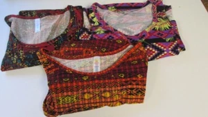 Lot of 3 LULAROE Classic T XS NEW WITH TAGS Geometric Aztec Multi Colored - Picture 1 of 10