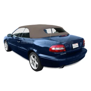 Volvo C70 Convertible Top for 1999-2006, Gray Beige German Cloth, Glass Window - Picture 1 of 5
