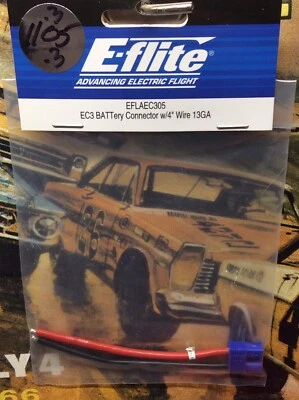 E-Flite EFLAEC305 Female EC3 Battery Connector with 4" Wire NIP USA Shipped - Image 1 of 2