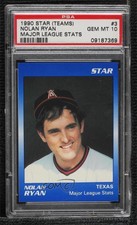 1990 Star Nolan Ryan Blue 1 Nolan Ryan #3 PSA 10 GEM MT HOF