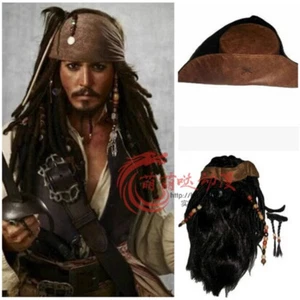 Piratas del Caribe Jack Sparrow Disfraz Disfraz Conjunto Abrigo Completo Traje Lo último - Imagen 1 de 11