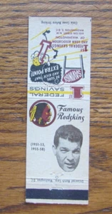 FUNDA LIBRO DE PARTIDOS DE FÚTBOL: GENE BRITO 1959 WASHINGTON REDSKINS MATCHCOVER -C9 - Imagen 1 de 3