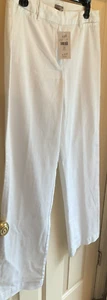 NWT J Jill Pant 8P Womens Cotton Blend Stretch Straight Chino Zip Clasp 4 pocket - Picture 1 of 8