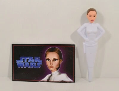 Boneco de ação raro 2008 Padme caneta e livro 5,5" McDonald's EUROPE Star Clone Wars - Imagem 1 de 4