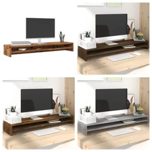 Monitorständer Holzwerkstoff Schreibtischaufsatz Monitorerhöhung Bildschirm neu - Bild 1 von 24