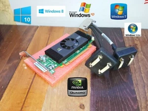 HP Compaq Elite 8100 8200 8300 CMT NVIDIA Quadro Quad 4 DVI Video Graphics Card - Picture 1 of 2