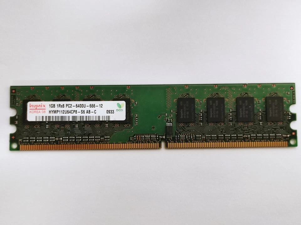Hynix 1Go Ram HYMP112U64CP8-S6 AB-C DDR2 PC2-6400U 1Rx8 CL5 - Photo 1/1