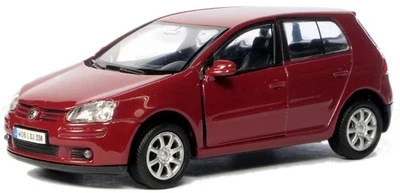 Welly Volkswagen Golf V Maroon scala 1:34 1:39 auto pressofusa da 4,5... - Immagine 1 di 4