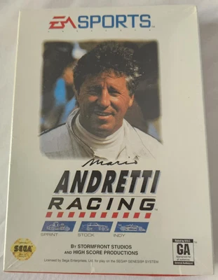 Mario Andretti Racing (Sega Genesis, 1994) - New / Sealed - Image 1 of 4