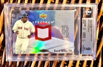 DAVID ORTIZ 2007 upper deck spectrum SWATCHES GAME JERSEY /199  BGS 9 MT red sox - Image 1 of 4