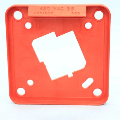 Cooper Pin & Sleeve Polarizer Plate 480 VAC 3Ø ARC104P RED 0402973 WD034817 100A - Image 1 of 4