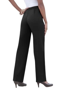 Roaman's Women's Plus Size Plus Size Classic Bend Over Pant - Picture 1 of 72