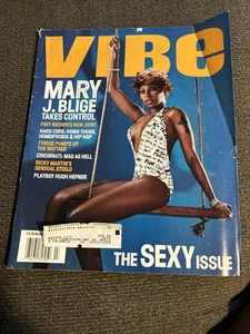 Vibe Magazine Mary J Blige July 2001 Foxy Brown Tyrese Ricky Martin Hugh Hefner - Picture 1 of 4