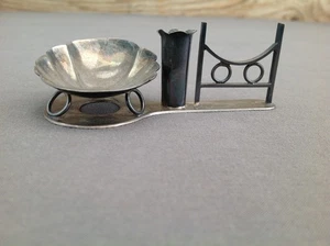 Antico porta fiammiferi/penne calamaio in argento - Foto 1 di 13