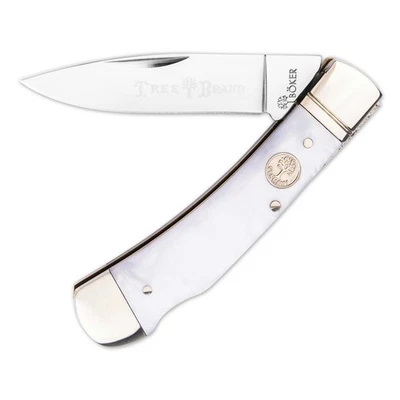 Cuchillo de bolsillo clásico BOKER® Treebrand Lockback imitación madreperla 2,82" D2 EDC Foto 1 de 4