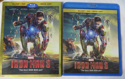 Iron Man 3 (Blu-ray & DVD) - comes with Slip Cover, no digital code Foto 1 de 2