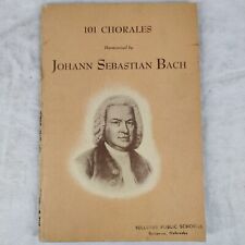 RARE 1952 Vintage "101 CHORALS" Harmonized by Johann Sebastian BACH - Buszin