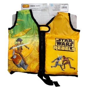 SwimWays Star Wars Rebels Yellow Swim Vest Floatation Ages 2-4 Swim Ways - Picture 1 of 2