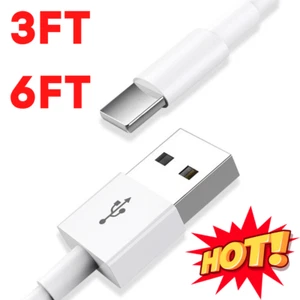 USB Data Charger Cable 3/6Ft For Apple iPhone 12 11 8 7 6 Plus XR Charging Cord - Picture 1 of 14