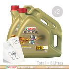 Engine Oil Service Kit 8 litres of Castrol EDGE 5w30