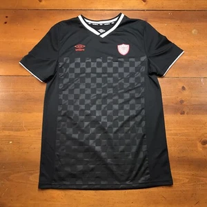 Camiseta deportiva de fútbol para mujer Umbro XL 16/18 negra a cuadros elástica - Imagen 1 de 7