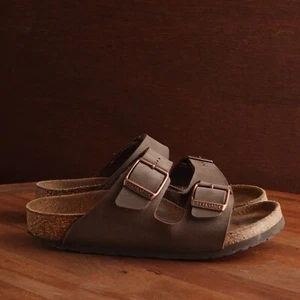 Birkenstock Sandals Kids Size C12 Brown Arizona Slip On Comfort Casual Beach - Picture 1 of 13