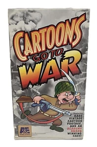 Cartoons Go to War VHS Tape 1995 A&E Network Home Video Cartoon Propaganda - Picture 1 of 6