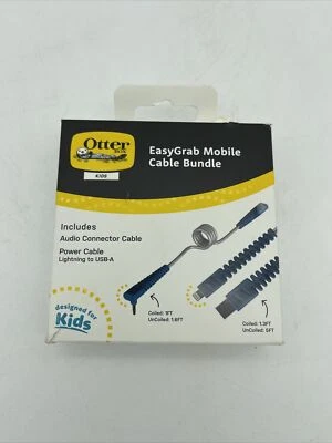 OtterBox Kids' Easy Grab Mobile Cable Bundle Space Silver/Blue 78-80337 - Image 1 of 4