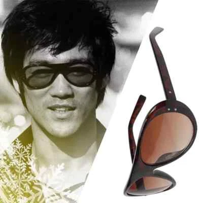 Bruce Lee Sunglasses Men Vintage Bruce Lee Cosplay Sunglass Eyewear With Box