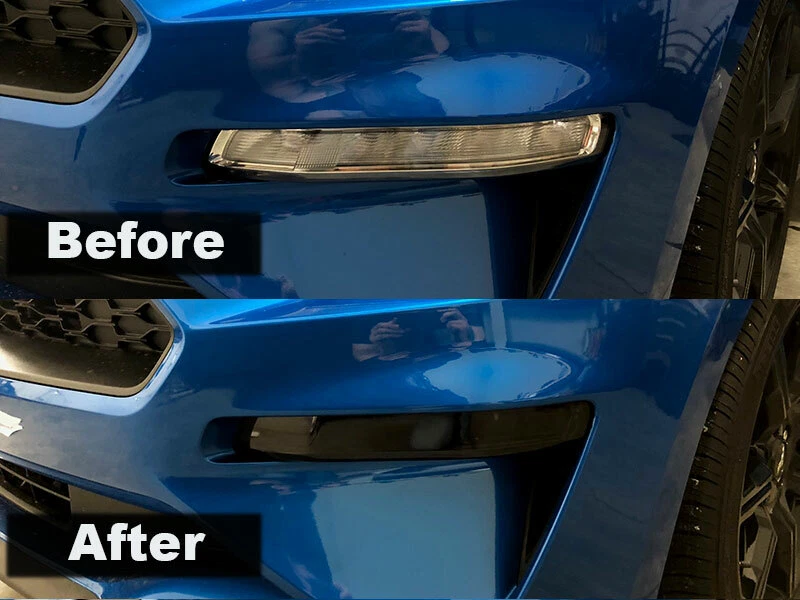 Crux Motorsports Front Turn Signal Tint Overlays for 2018 – 2023 Ford Mustang - Image 1 of 1