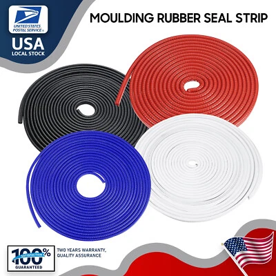 20/32FT Car Rubber Seal Trim Molding Strip Door Edge Lock Protector All Weather - Image 1 of 4