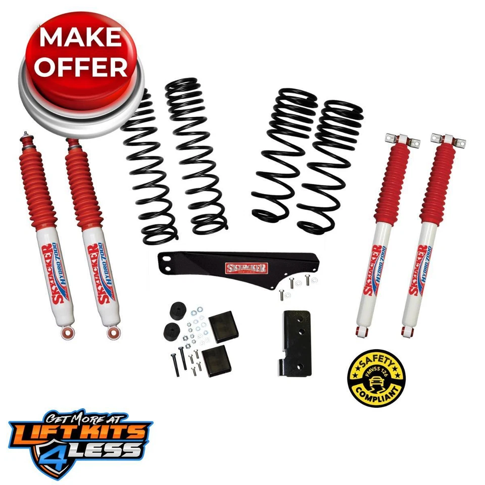 Лифт-комплект подвески для дальних поездок Skyjacker JK25BPHLT 2-2,5 дюйма двойная скорость с гидроусилителем - Изображение 1 из 2