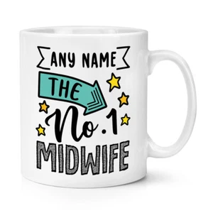 Personalised No.1 Midwife 10oz Mug Cup Worlds Best Awesome Thank You - Picture 1 of 1