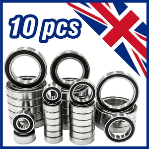 HIGH QUALITY 6000 - 6015 2RS RUBBER SEALED BALL BEARINGS - PACK OF 10 - Picture 1 of 2