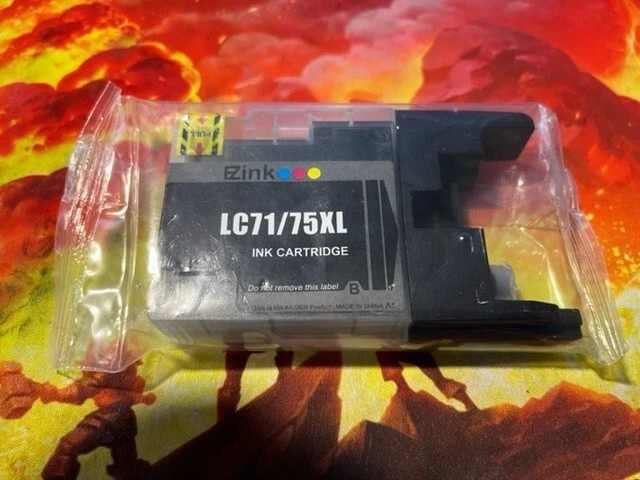 Cartucho de tinta negro EZink LC71/75XL para Brother - sellado Foto 1 de 1