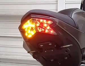 Z125 Pro and Ninja ZX-6R Integrated LED Taillight; Brake and Turns w/ Smoke Lens - Picture 1 of 3