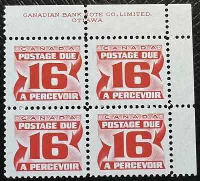 CANADÁ Nº J37, FRANQUEO VENCIDO 3ª EMISIÓN, PAPEL DF, UR, VF MNH, CV 25.00 (KF668) Foto 1 de 2