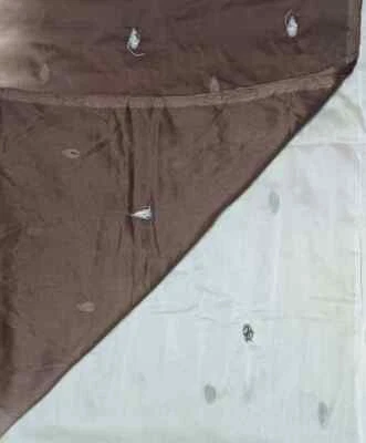 Vintage Dupatta Chiffon Georgette Floral Embroidered Long Stole Wrap scarf Hijab - Image 1 of 4