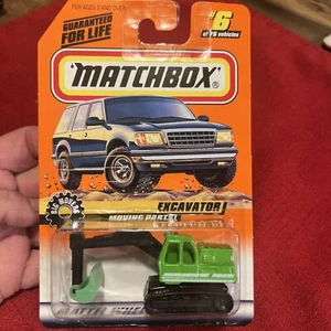 Mattel Matchbox 1998 Excavator #6 Green - Picture 1 of 4