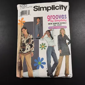 Grooves by Simplicity 9332 Juniors Pullover Vestido Top Pantalones Talla BB 7/8 - 23/24 - Imagen 1 de 5