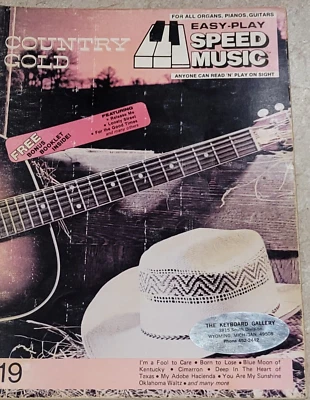 Libro de canciones dorado country vista y sonido de colección vista y sonido fácil de tocar piano guitarra vocal Foto 1 de 3