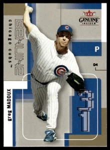 2004 Fleer Genuine Insider Greg Maddux Chicago Cubs #51 - Picture 1 of 2