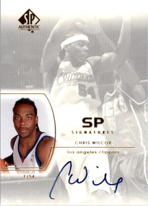 2002-03 SP Authentic SP Signatures Clippers Basketball Card #CW Chris Wilcox