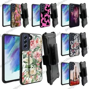 Per Samsung S21 FE 5G custodia robusta fondina antiurto + cover vetro temperato p3 - Foto 1 di 25
