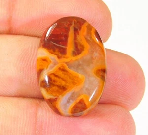 Piedra preciosa cabujón ovalado gronata septaria 100 % natural 28 quilates 26x18x7 mm DF = 33 - Imagen 1 de 6