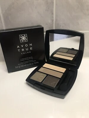 Avon True Color Eyeshadow Quad In Gilded Metallics NIB (Discontinued) - Image 1 of 4