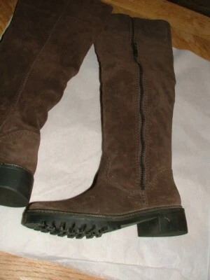 BOTAS DE RODILLA WOB 7 PARA TODO TIPO HOMBRE TALLA 5 1/2 M CUERO GAMUZA MARRÓN #340 NUEVAS Foto 1 de 4