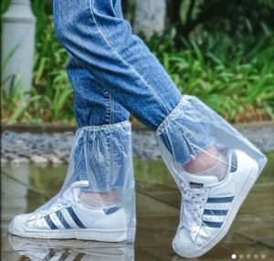 Plastic Covers For Shoes - Bundle Of 5 Pairs - Picture 1 of 5